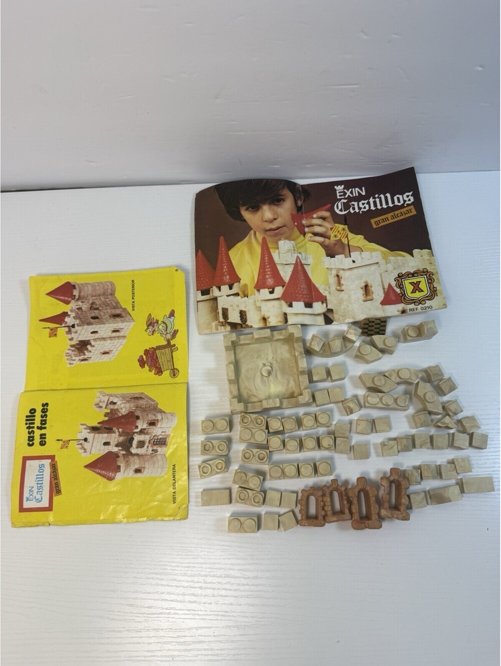 Vintage Exin Castillos Gran Alcazar 0210 Castle Building Toy Blocks Lot 73 Piece